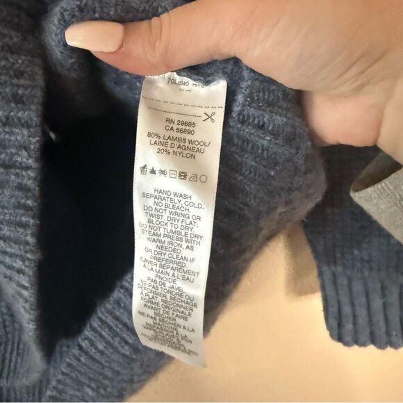 Pendleton wool blend Blue Turtleneck Sweater L - Picture 3 of 5